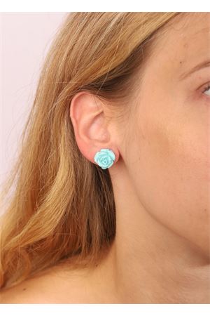 Flower-shaped earrings in turquoise stone Don Alfonso Gioielli | AL913TURCHESE